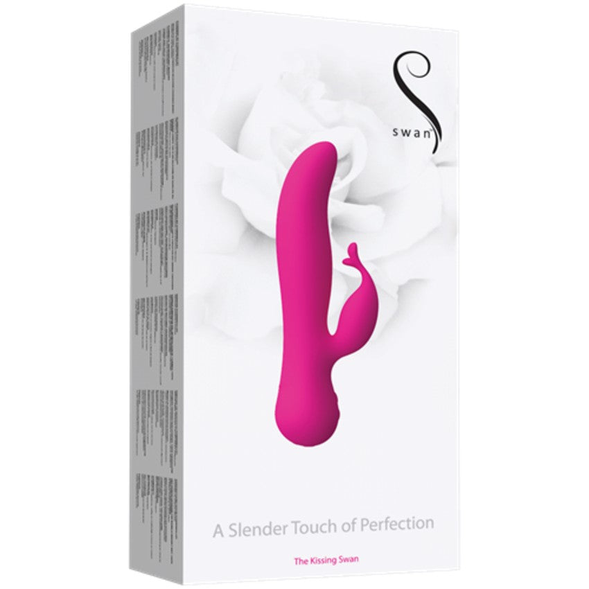 The Kissing Swan Rotating Vibrator in Pink Rabbit Vibrator - Tophatter Daily Deals