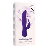 The Kissing Swan Special Edition Rotating Vibrator in Purple Rabbit Vibrator - Tophatter Daily Deals