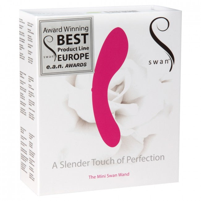 The Mini Swan Wand Vibrator in Pink Vibrator - Tophatter Daily Deals