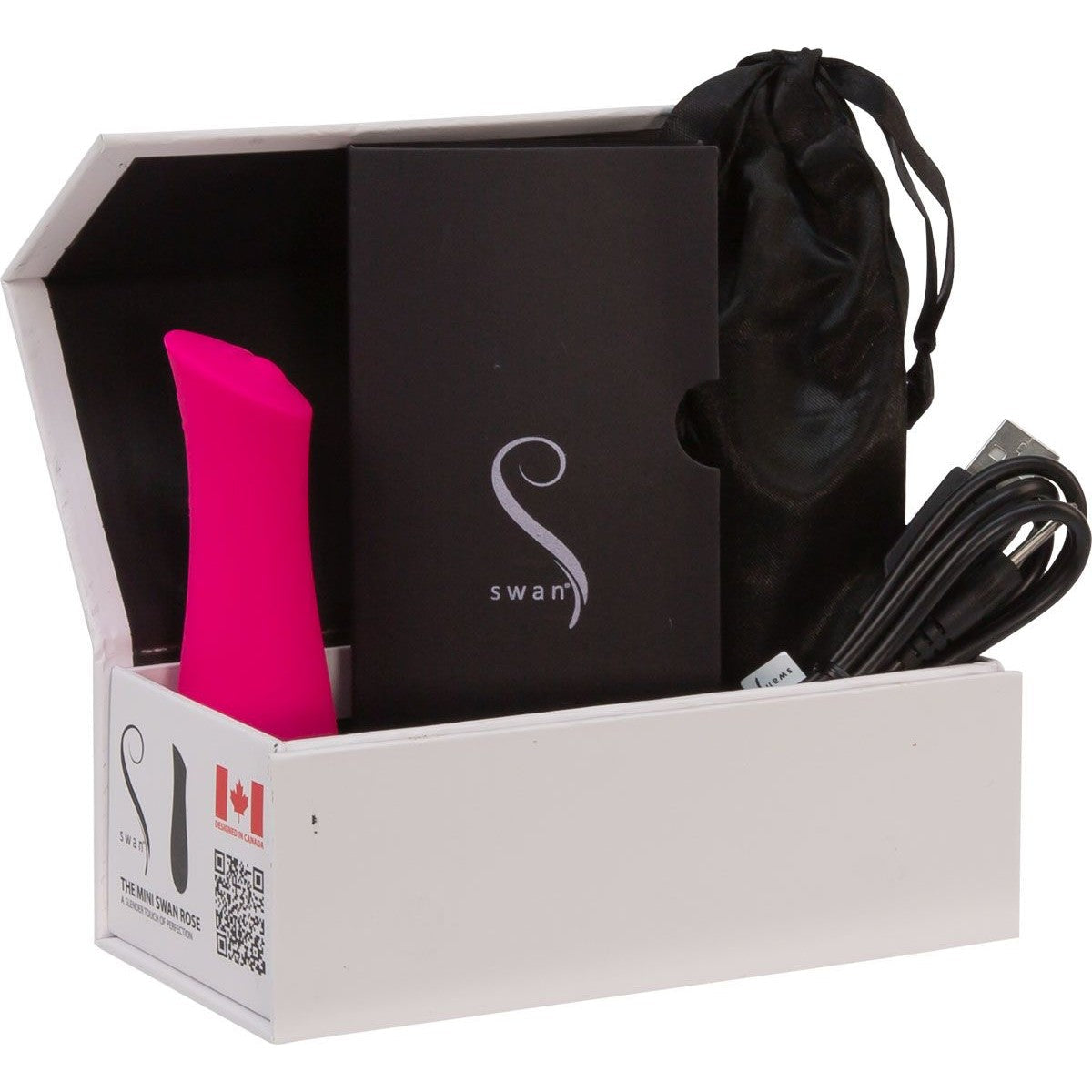 The Mini Swan Rose Vibrator in Pink Vibrator - Tophatter Daily Deals