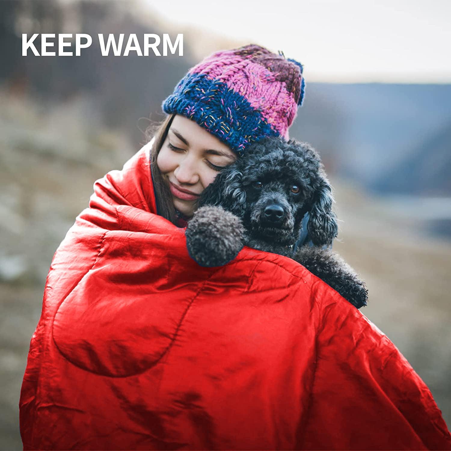 Travel Sleep Bag - Single Sleeping Bags Camping Rectangular Envelope Zip Up Kids Adult Outdoor Recreation - Tophatter Daily Deals