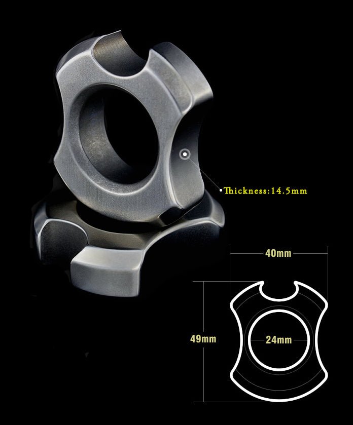 TC21 Titanium Self Defense Ring Bottle Opener Brass Knuckles - Tophatter Daily Deals
