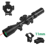 3-9x42 Scope with Under-Screen Laser Optical Sighting Red Alser 11mm - Tophatter Daily Deals