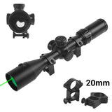3-9x42 Scope with Under-Screen Laser Optical Sighting Green Alser 20mm - Tophatter Daily Deals