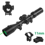 3-9x42 Scope with Under-Screen Laser Optical Sighting Green Alser 11mm - Tophatter Daily Deals