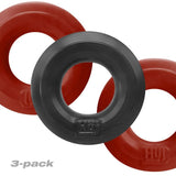 3 Piece Cock Rings by Hunky Junk in Red and Tar Ice > Cock Ring > Sets - Tophatter Daily Deals