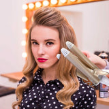 3-Barrel Curling Iron Wand Electric Hair Curler 1" Triple Hair Waver Beauty & Personal Care - Tophatter Daily Deals
