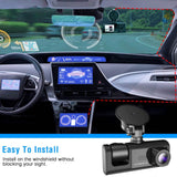 3 Channel Car DVR Dash Cam Video Recorder Cameras & Drones - Tophatter Daily Deals