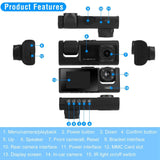 3 Channel Car DVR Dash Cam Video Recorder Cameras & Drones - Tophatter Daily Deals