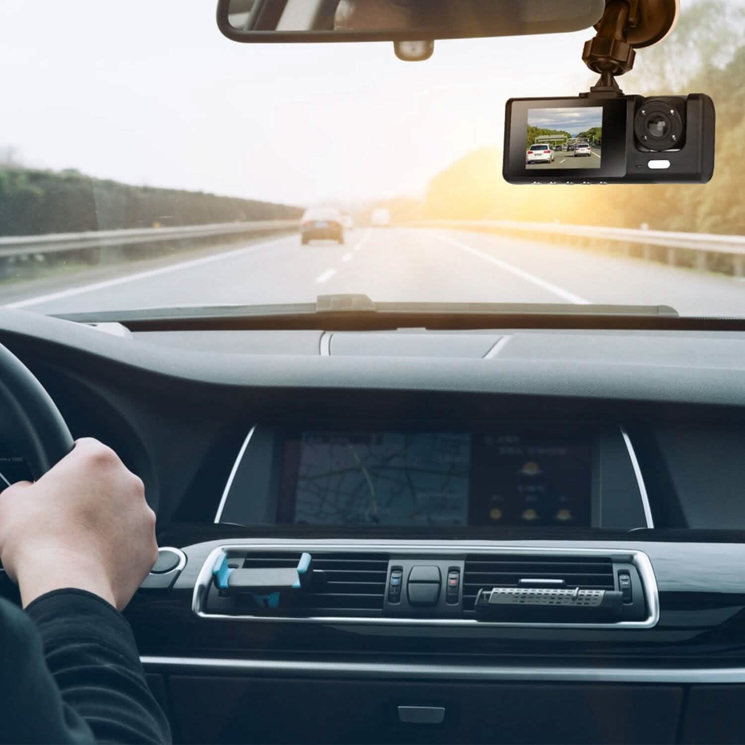 3 Channel Car DVR Dash Cam Video Recorder Cameras & Drones - Tophatter Daily Deals