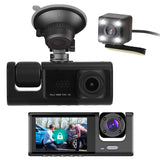 3 Channel Car DVR Dash Cam Video Recorder Cameras & Drones - Tophatter Daily Deals