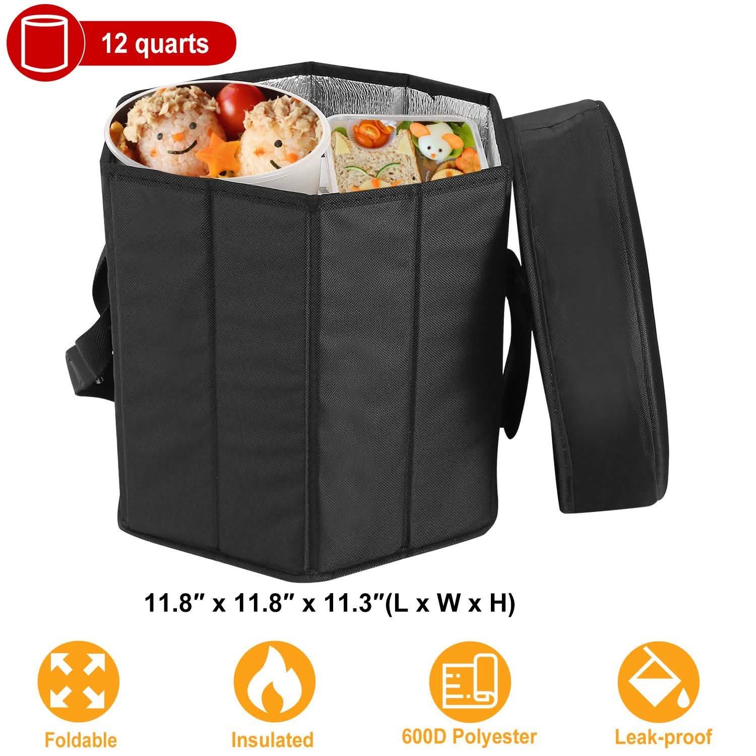 3 Gallon Collapsible Grocery Cooler Bag Seat Combo Outdoor Recreation - Tophatter Daily Deals