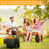 3 Gallon Collapsible Grocery Cooler Bag Seat Combo Outdoor Recreation - Tophatter Daily Deals