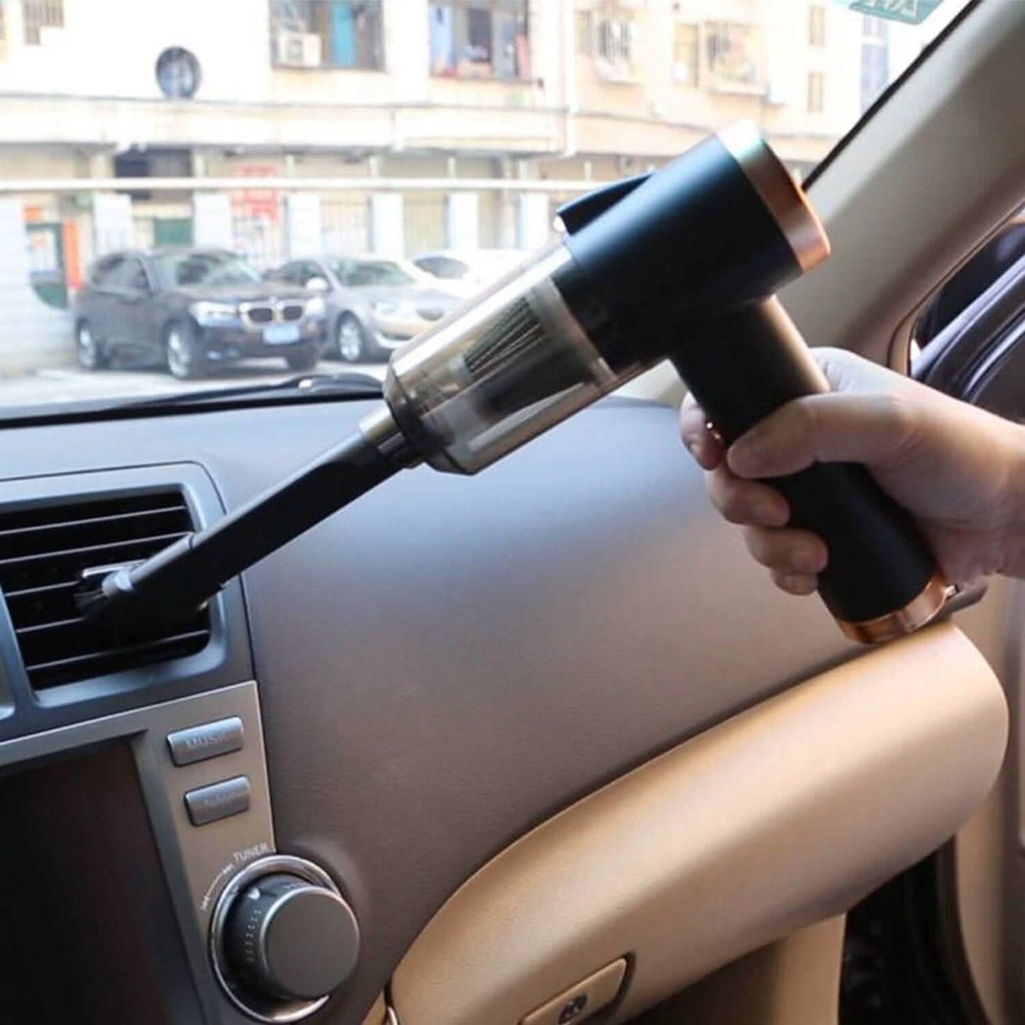 3-in-1 120W Portable Reachable Vacuum with Brush Nozzle Automotive - Tophatter Daily Deals
