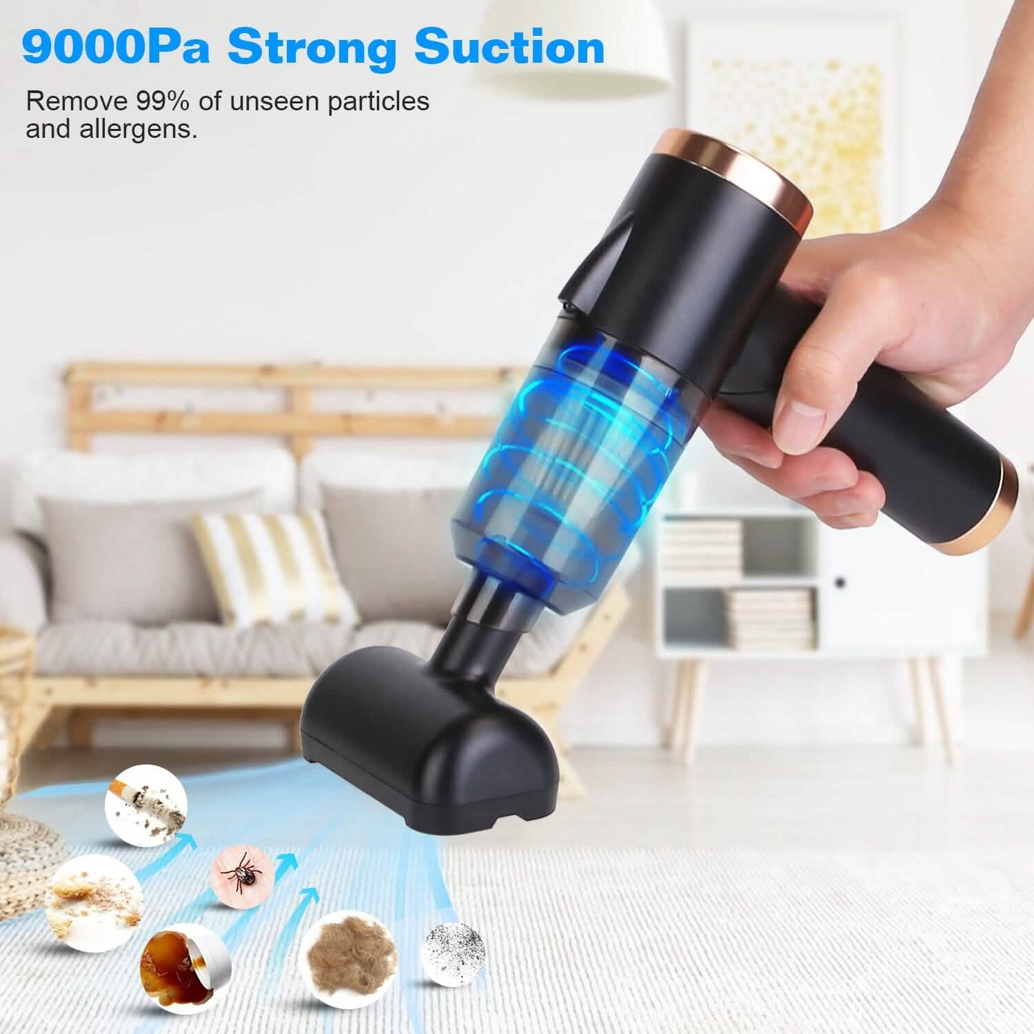 3-in-1 120W Portable Reachable Vacuum with Brush Nozzle Automotive - Tophatter Daily Deals