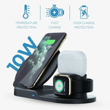 3 In 1 Wireless Charging Dock Station Desk Organizer - Tophatter Daily Deals