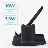 3 In 1 Wireless Charging Dock Station Desk Organizer - Tophatter Daily Deals