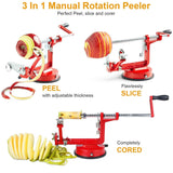 3-in-1 Apple Peeler Manual Rotation Kitchen Tools & Gadgets - Tophatter Daily Deals