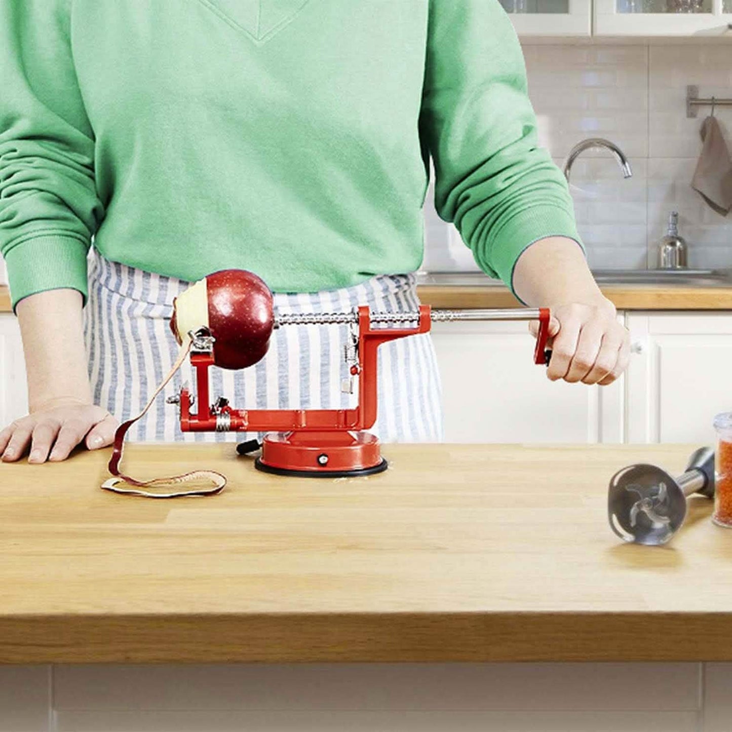 3-in-1 Apple Peeler Manual Rotation Kitchen Tools & Gadgets - Tophatter Daily Deals