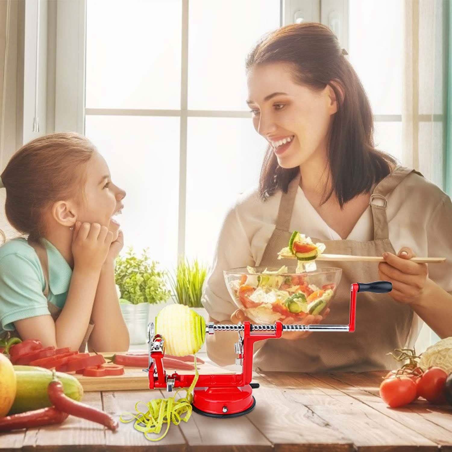 3-in-1 Apple Peeler Manual Rotation Kitchen Tools & Gadgets - Tophatter Daily Deals