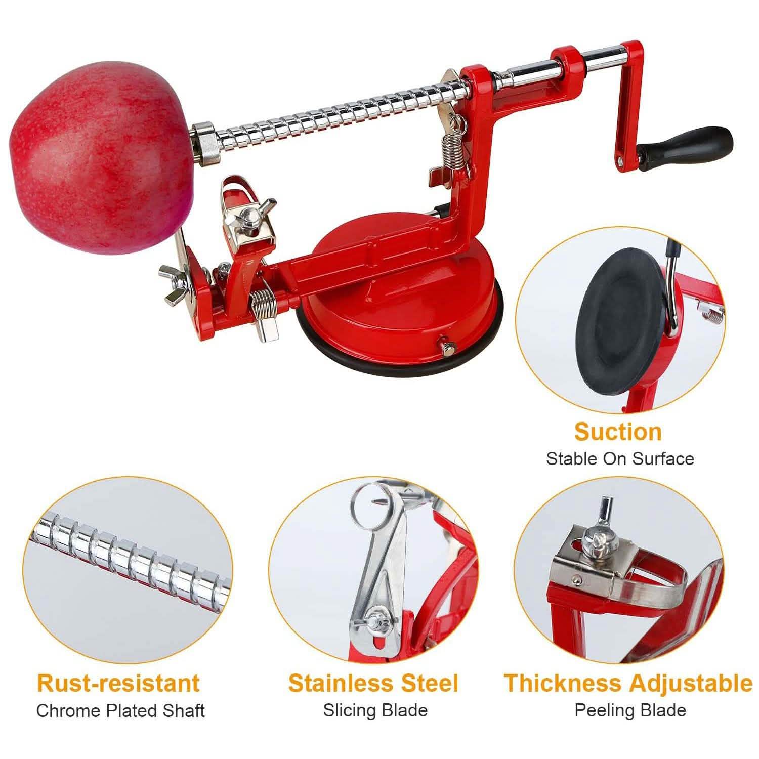 3-in-1 Apple Peeler Manual Rotation Kitchen Tools & Gadgets - Tophatter Daily Deals