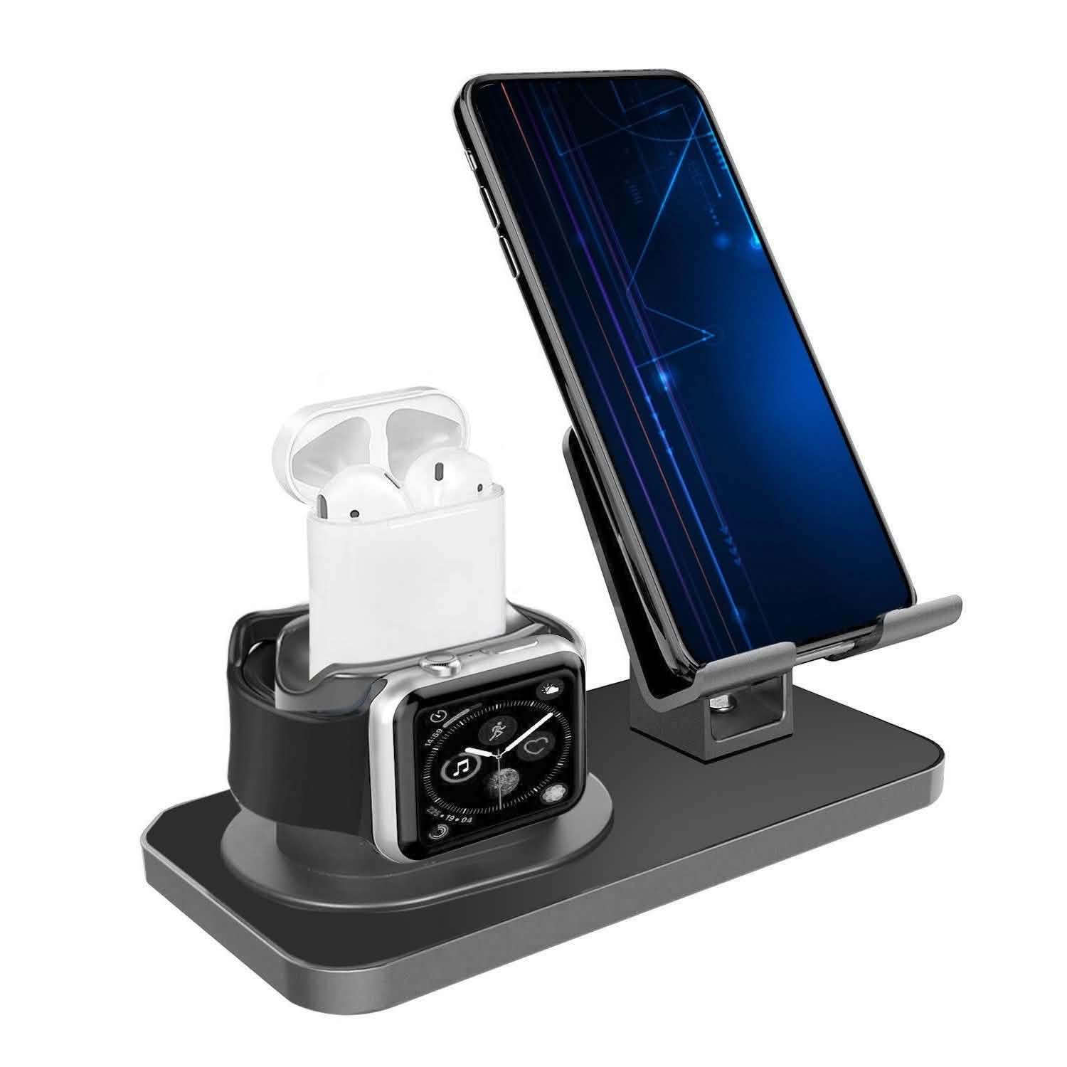 3-in-1 Charging Dock Station Phone Charger Stand Holder Mobile Accessories - Tophatter Daily Deals