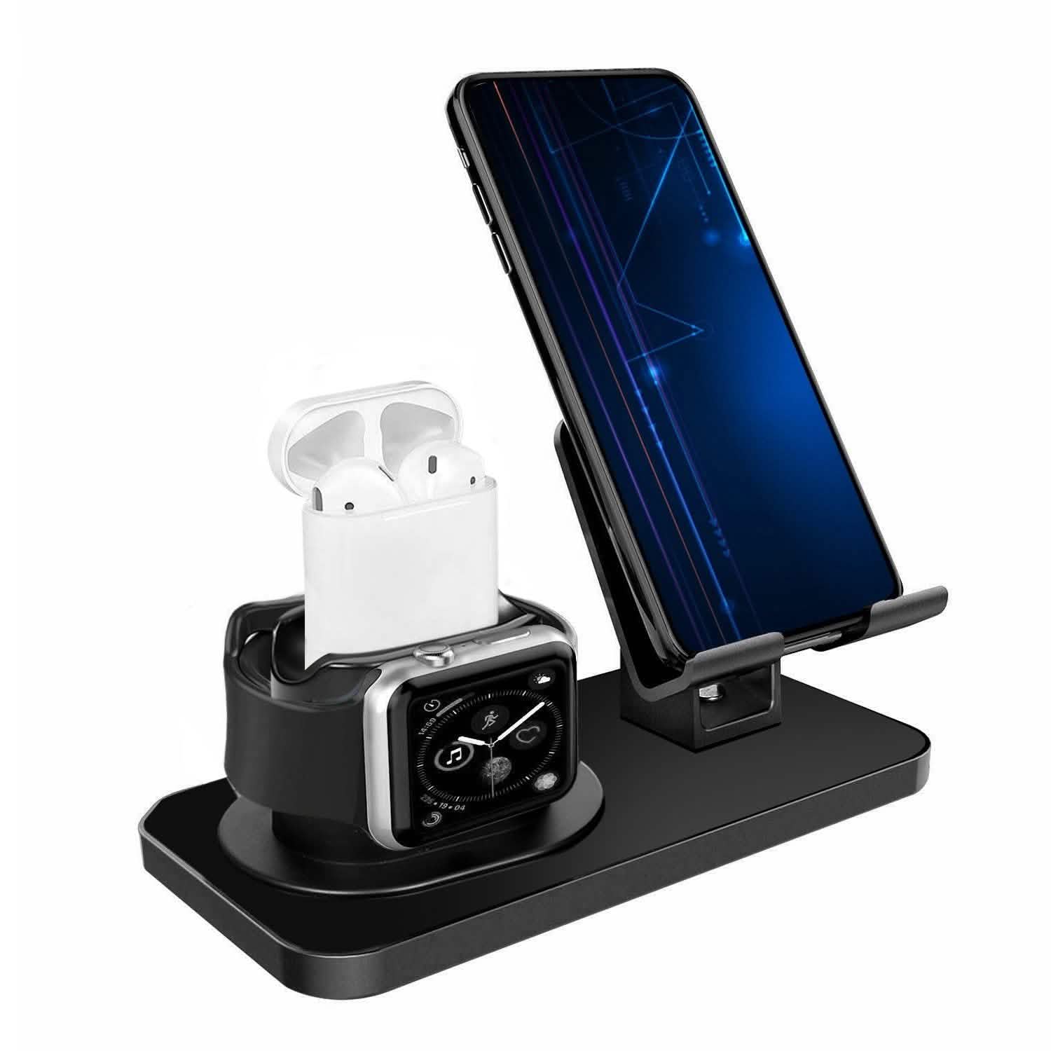 3-in-1 Charging Dock Station Phone Charger Stand Holder Mobile Accessories - Tophatter Daily Deals
