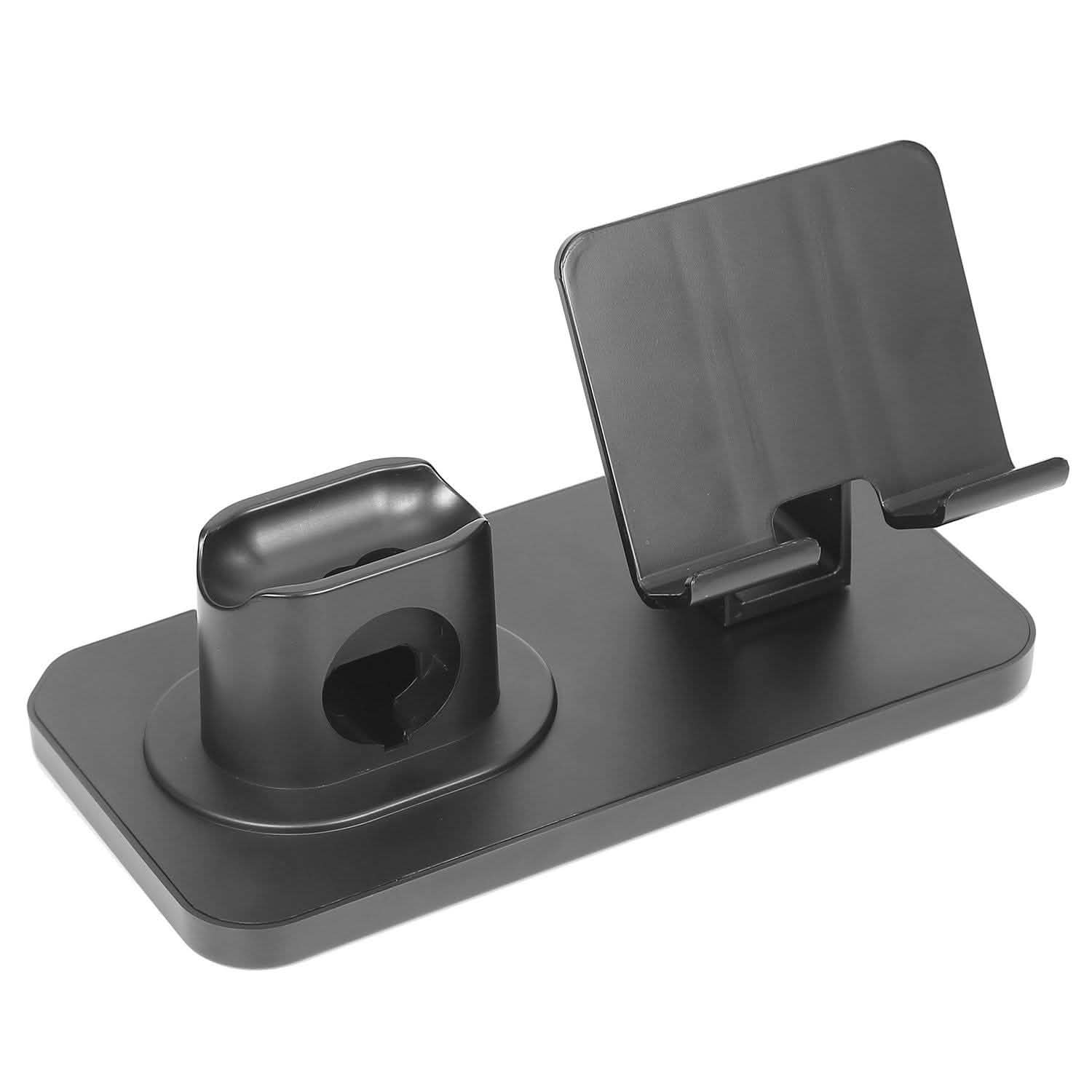 3-in-1 Charging Dock Station Phone Charger Stand Holder Dark Gray Mobile Accessories - Tophatter Daily Deals