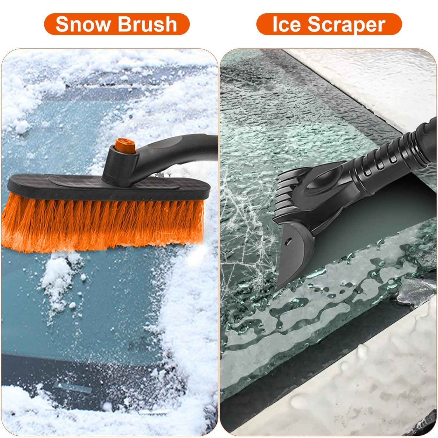 3-in-1 Extendable Windshield Ice Scraper Automotive - Tophatter Daily Deals