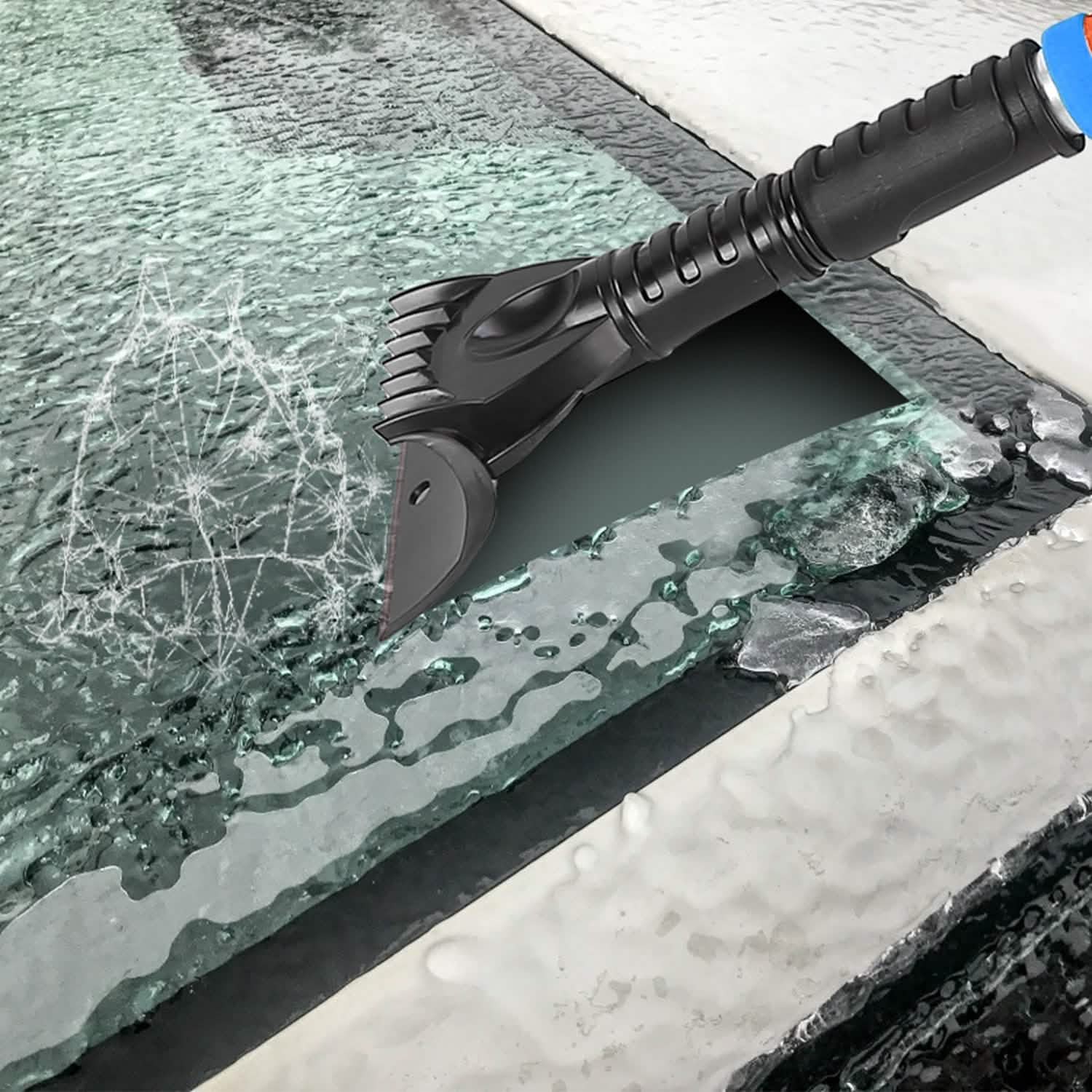 3-in-1 Extendable Windshield Ice Scraper Automotive - Tophatter Daily Deals