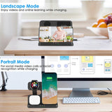 3-in-1 Fast Wireless Charger for Qi-enable Phones, Earphones and Watches Mobile Accessories - Tophatter Daily Deals