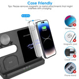 3-in-1 Fast Wireless Charger for Qi-enable Phones, Earphones and Watches Mobile Accessories - Tophatter Daily Deals