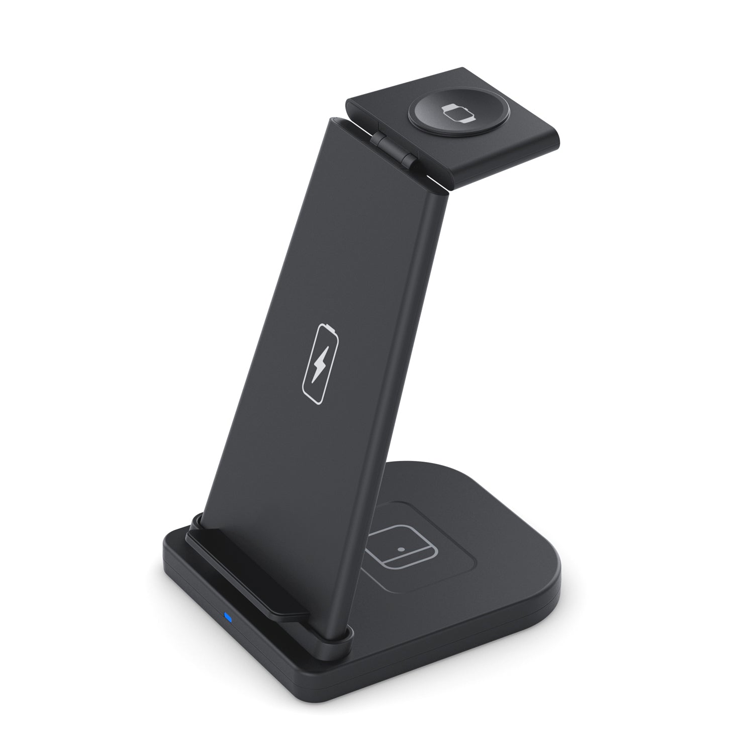 3-in-1 Foldable Fast Wireless Charging Stand Charging Station - Tophatter Daily Deals