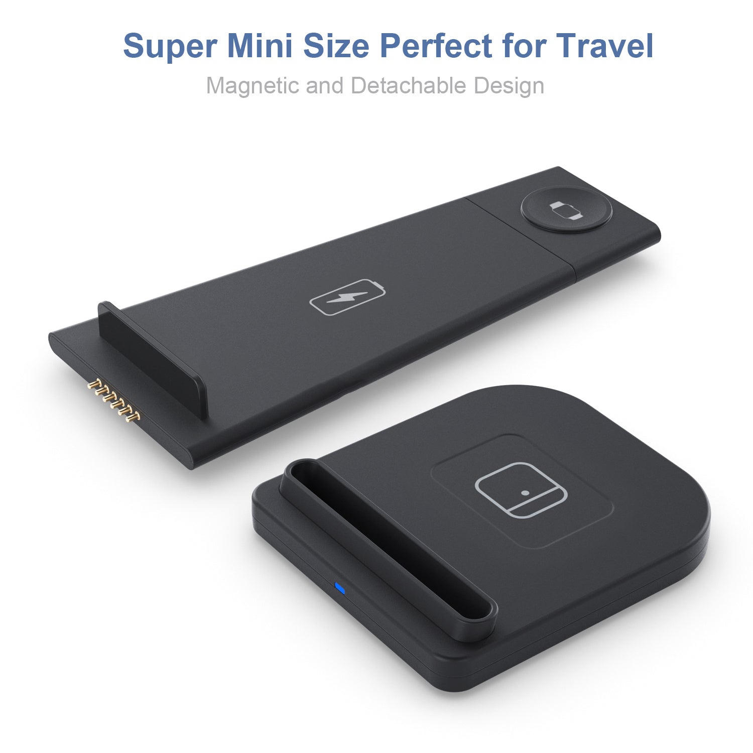 3-in-1 Foldable Fast Wireless Charging Stand Charging Station - Tophatter Daily Deals