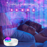 3-in-1 Galaxy Night Light Projector with Remote Control Indoor Lighting - Tophatter Daily Deals
