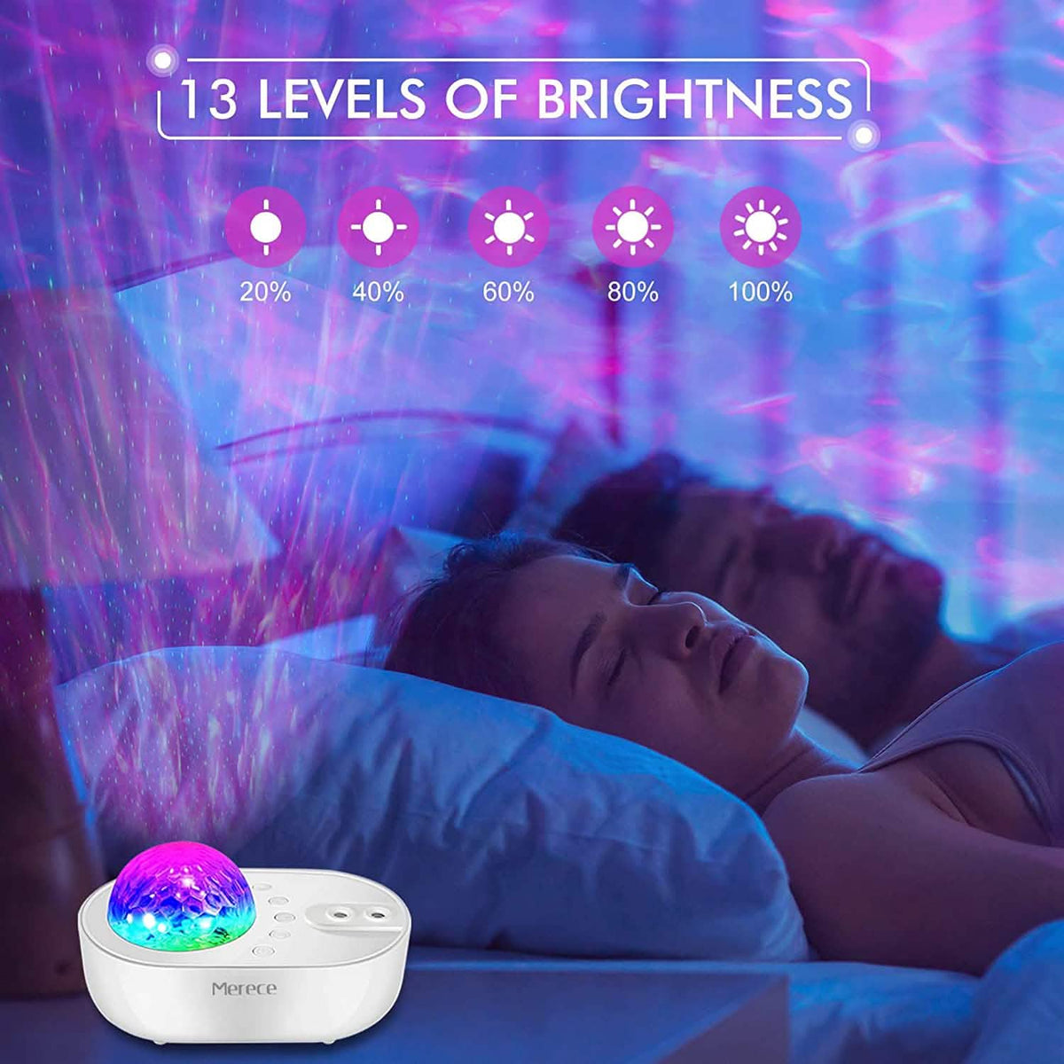 3-in-1 Galaxy Night Light Projector with Remote Control Indoor Lighting - Tophatter Daily Deals