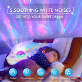 3-in-1 Galaxy Night Light Projector with Remote Control Indoor Lighting - Tophatter Daily Deals