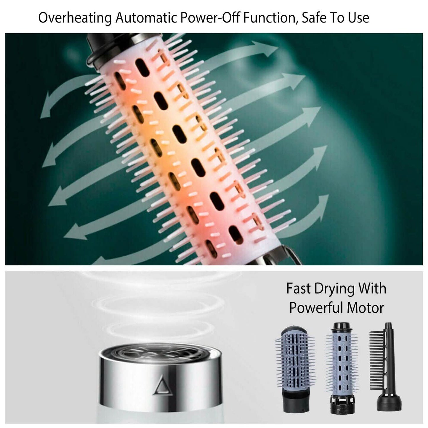 3-in-1 Hot Air Brush One-Step Hair Dryer Comb Beauty & Personal Care - Tophatter Daily Deals