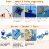 3-in-1 Kids Play Tent Ball Pit Set Toys & Games - Tophatter Daily Deals