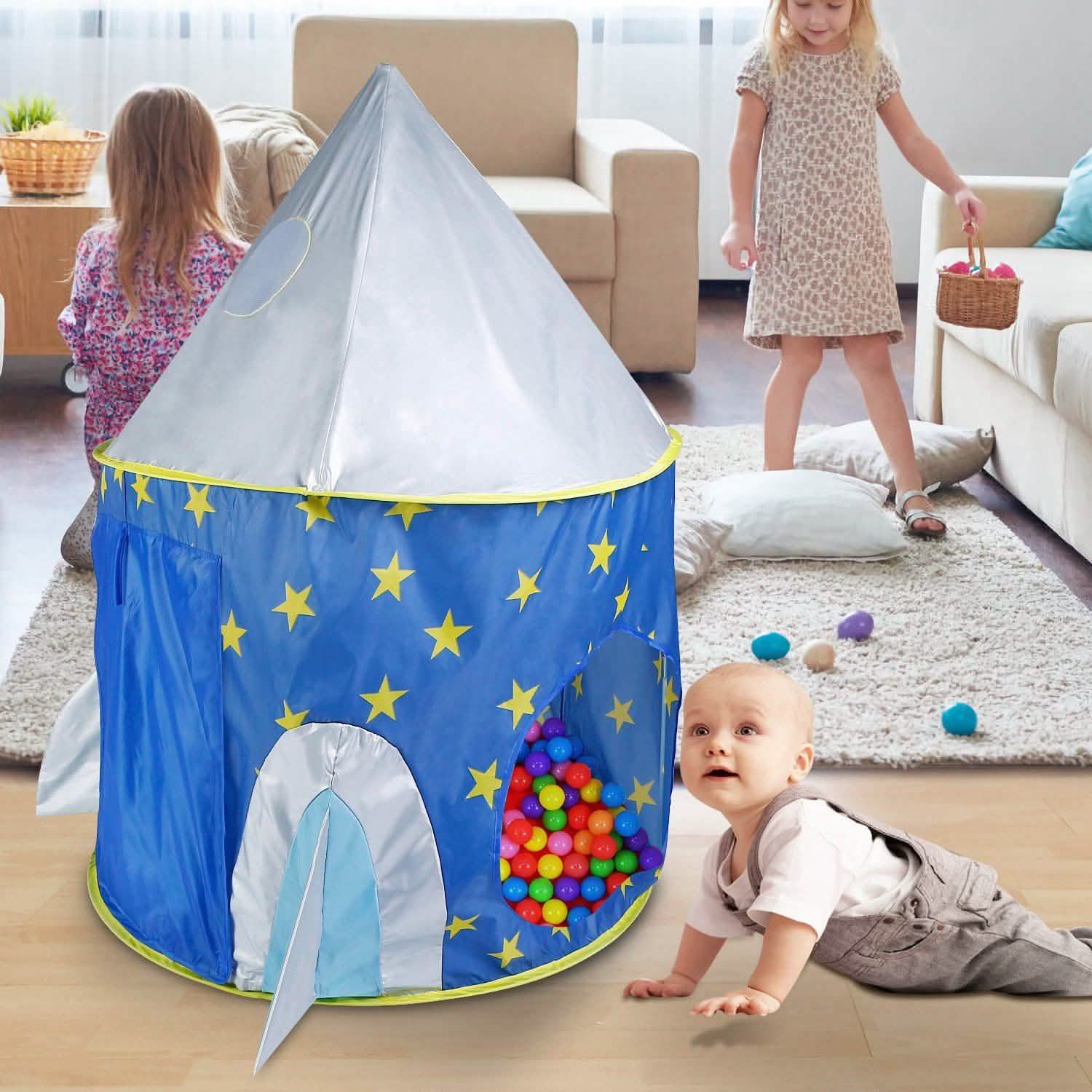 3-in-1 Kids Play Tent Ball Pit Set Toys & Games - Tophatter Daily Deals