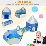 3-in-1 Kids Play Tent Ball Pit Set Toys & Games - Tophatter Daily Deals
