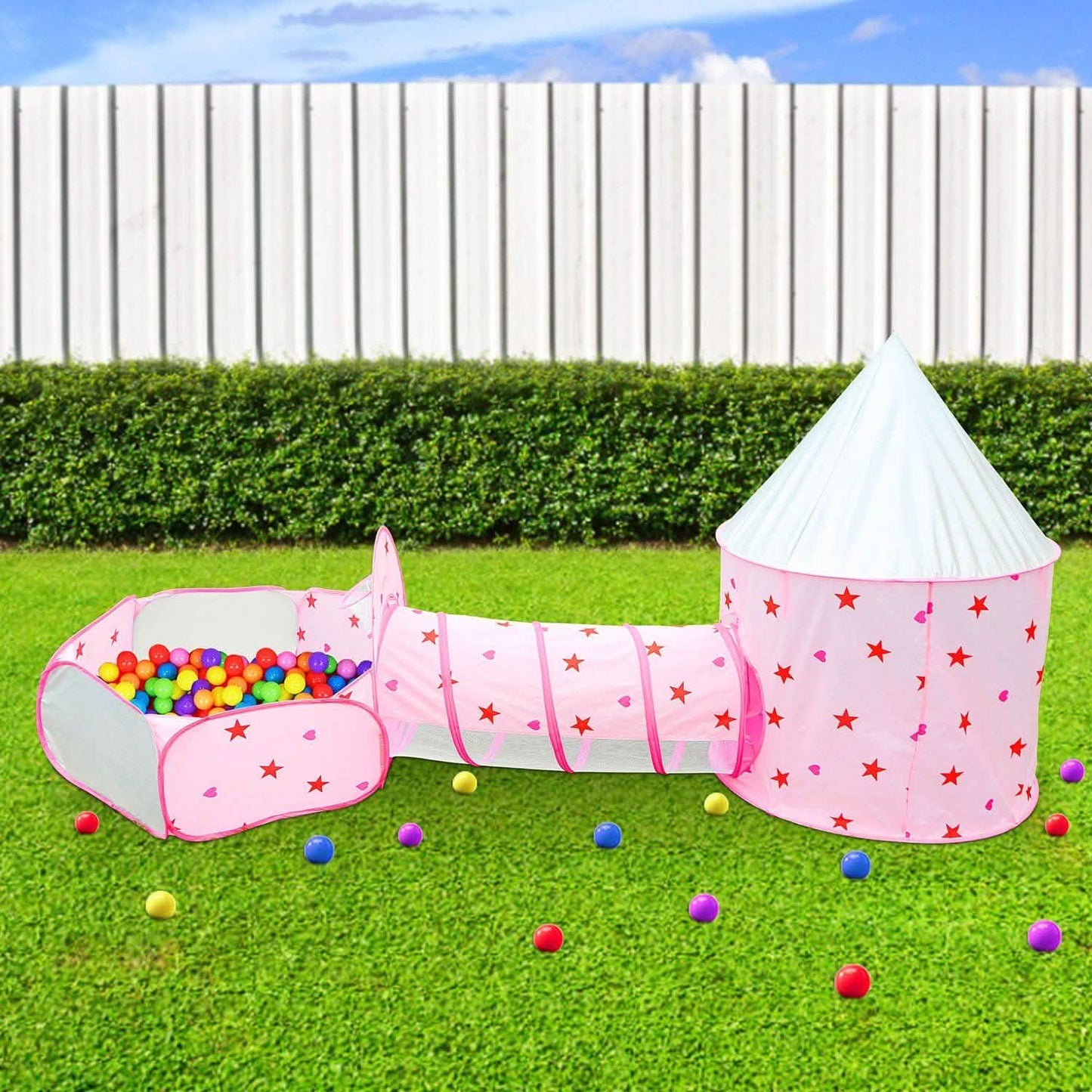 3-in-1 Kids Play Tent Ball Pit Set Toys & Games - Tophatter Daily Deals