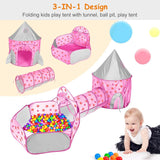 3-in-1 Kids Play Tent Ball Pit Set Toys & Games - Tophatter Daily Deals