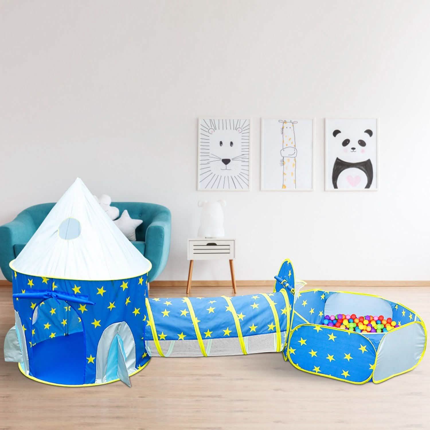 3-in-1 Kids Play Tent Ball Pit Set Toys & Games - Tophatter Daily Deals