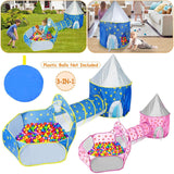 3-in-1 Kids Play Tent Ball Pit Set Toys & Games - Tophatter Daily Deals
