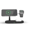 3-in-1 Magnetic Wireless Charger Black Charging Station - Tophatter Daily Deals