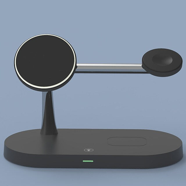 3-in-1 Magnetic Wireless Charger Charging Station - Tophatter Daily Deals