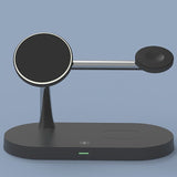3-in-1 Magnetic Wireless Charger Charging Station - Tophatter Daily Deals