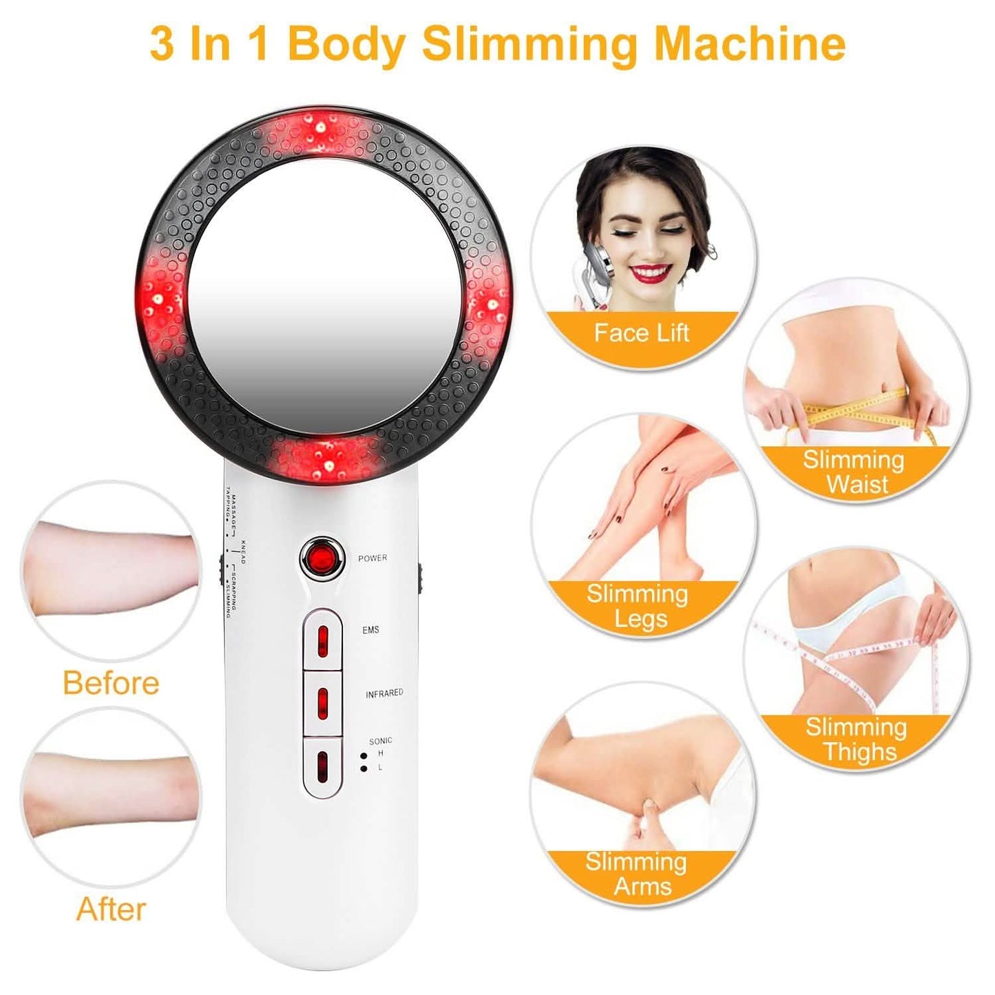 3-in-1 Multifunctional EMS Infrared Massager Fat Remover Beauty & Personal Care - Tophatter Daily Deals