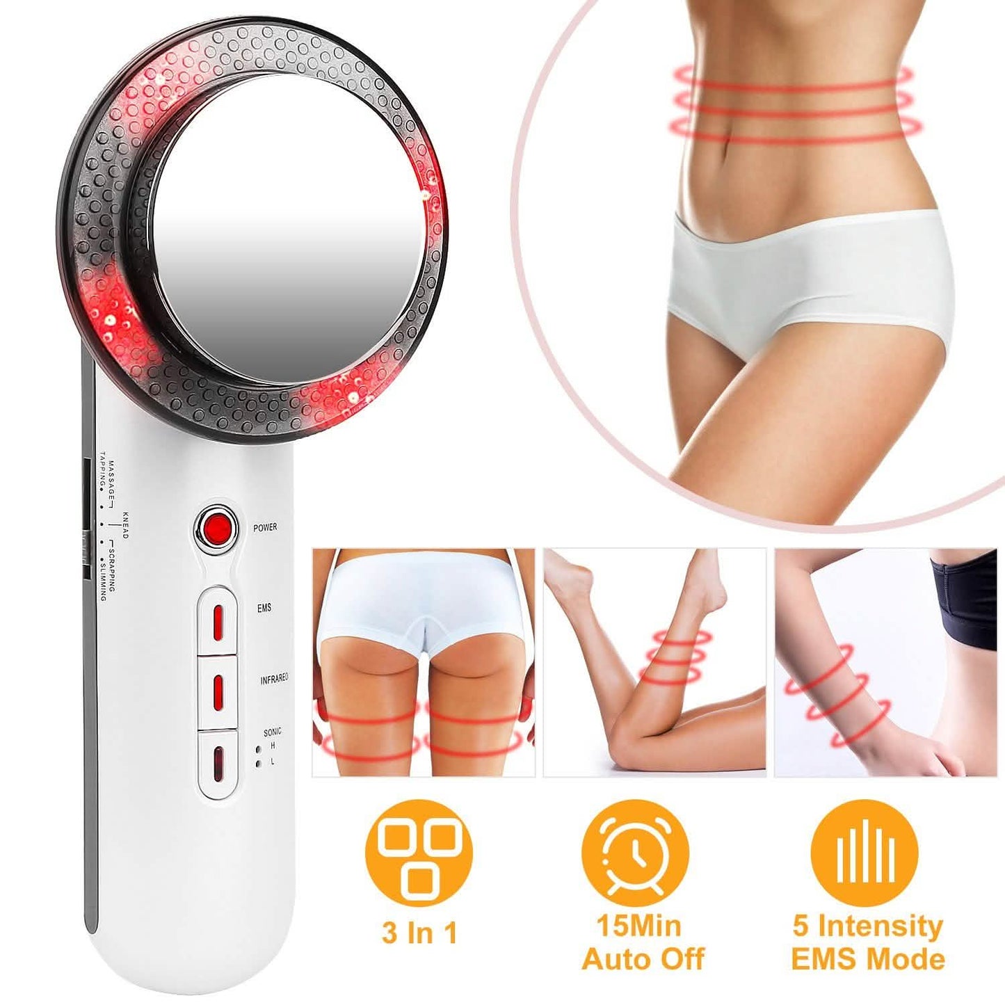 3-in-1 Multifunctional EMS Infrared Massager Fat Remover Beauty & Personal Care - Tophatter Daily Deals